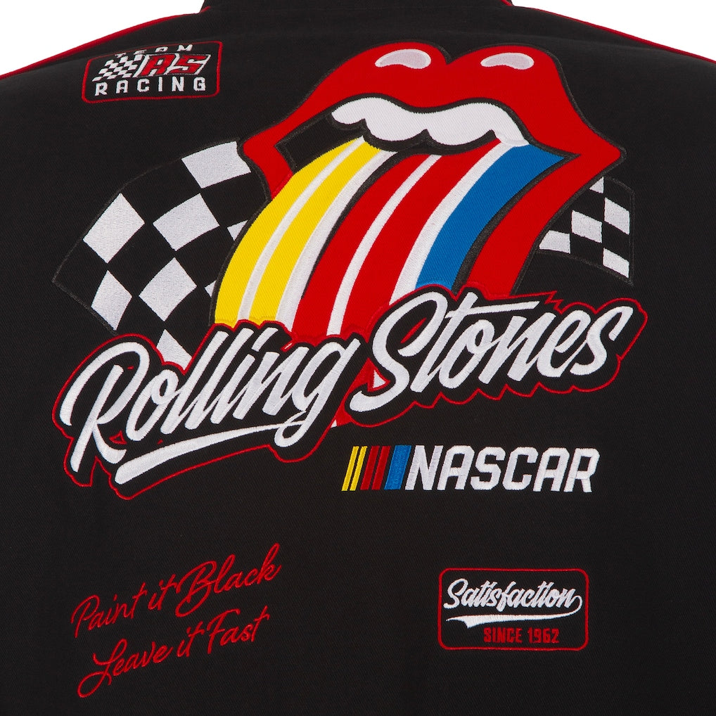 Rolling Stones x NASCAR Racing Jacket Vintage Black Twill Jacket