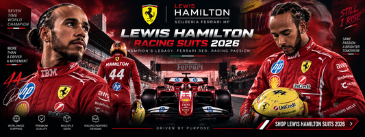 Ferrari F1 Team Suit 2026 black motorsport inspired racing suit