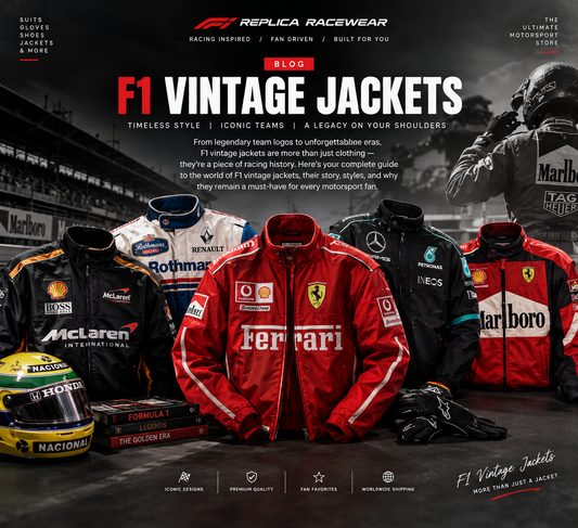 F1 vintage racing jacket inspired by classic motorsport fashion
