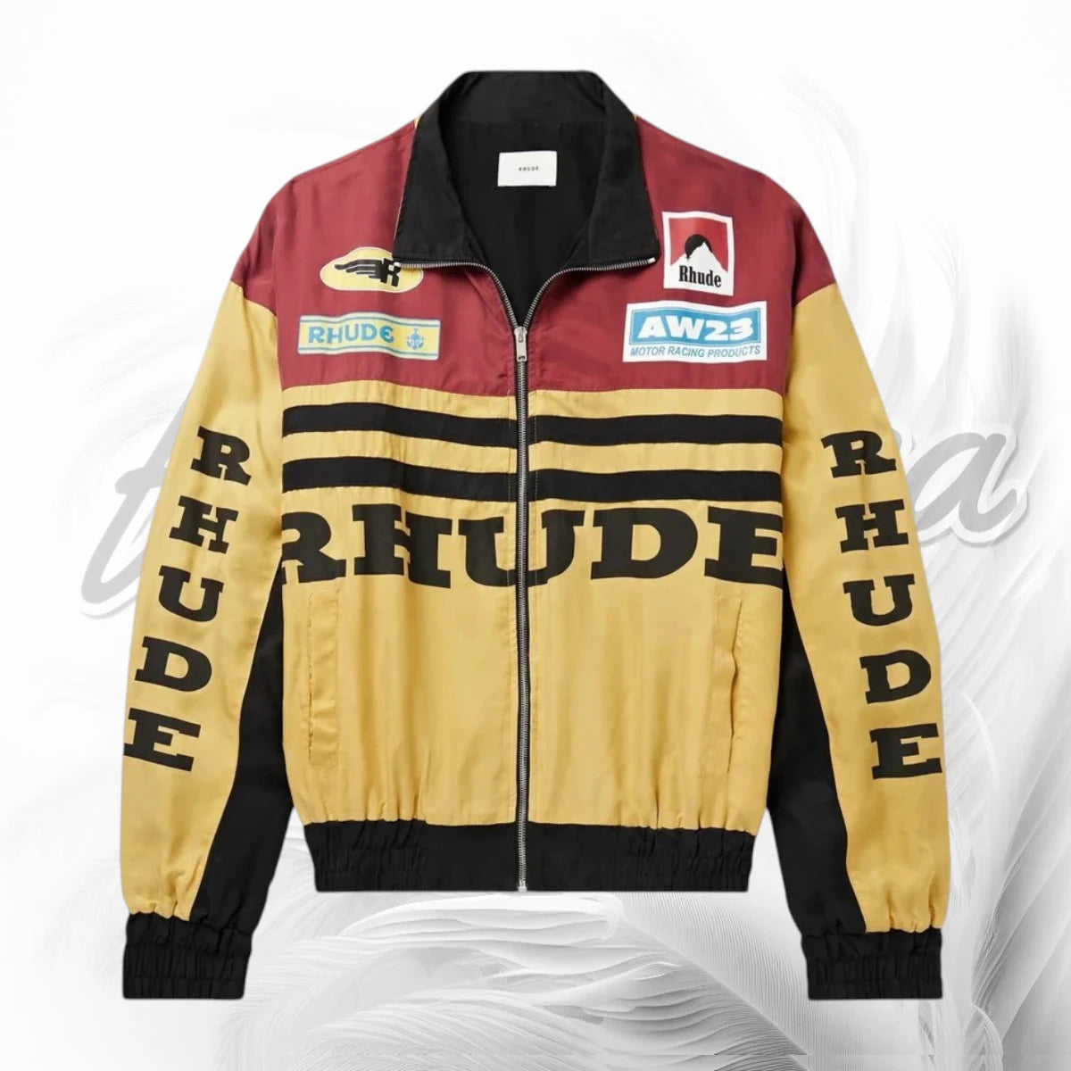 Vintage Rhude Racing Jacket – Retro Motorsport Streetwear Bomber Jacket