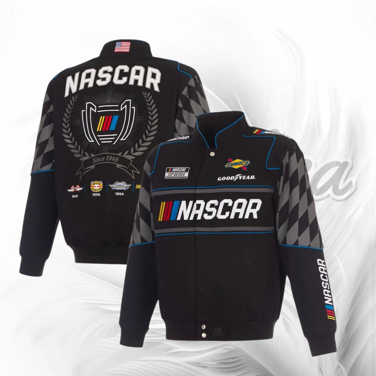NASCAR Cup Series Racing Vintage Black Motorsport Jacket