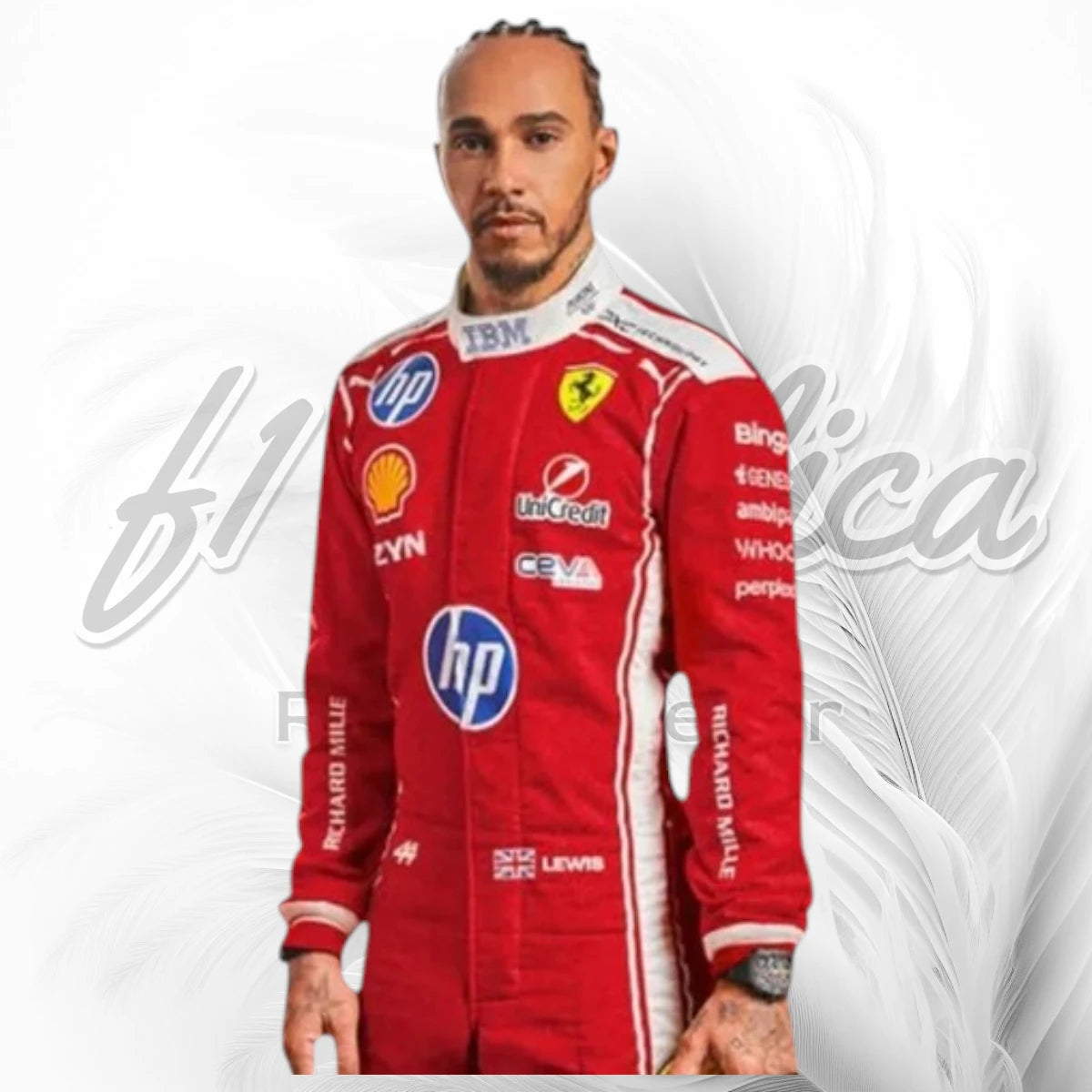 Lewis Hamilton Ferrari F1 Racing Suit Replica 2026