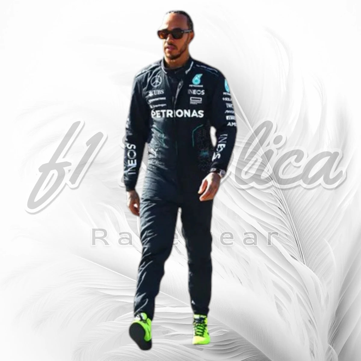 Lewis Hamilton Mercedes AMG Petronas Racing Suit 2024