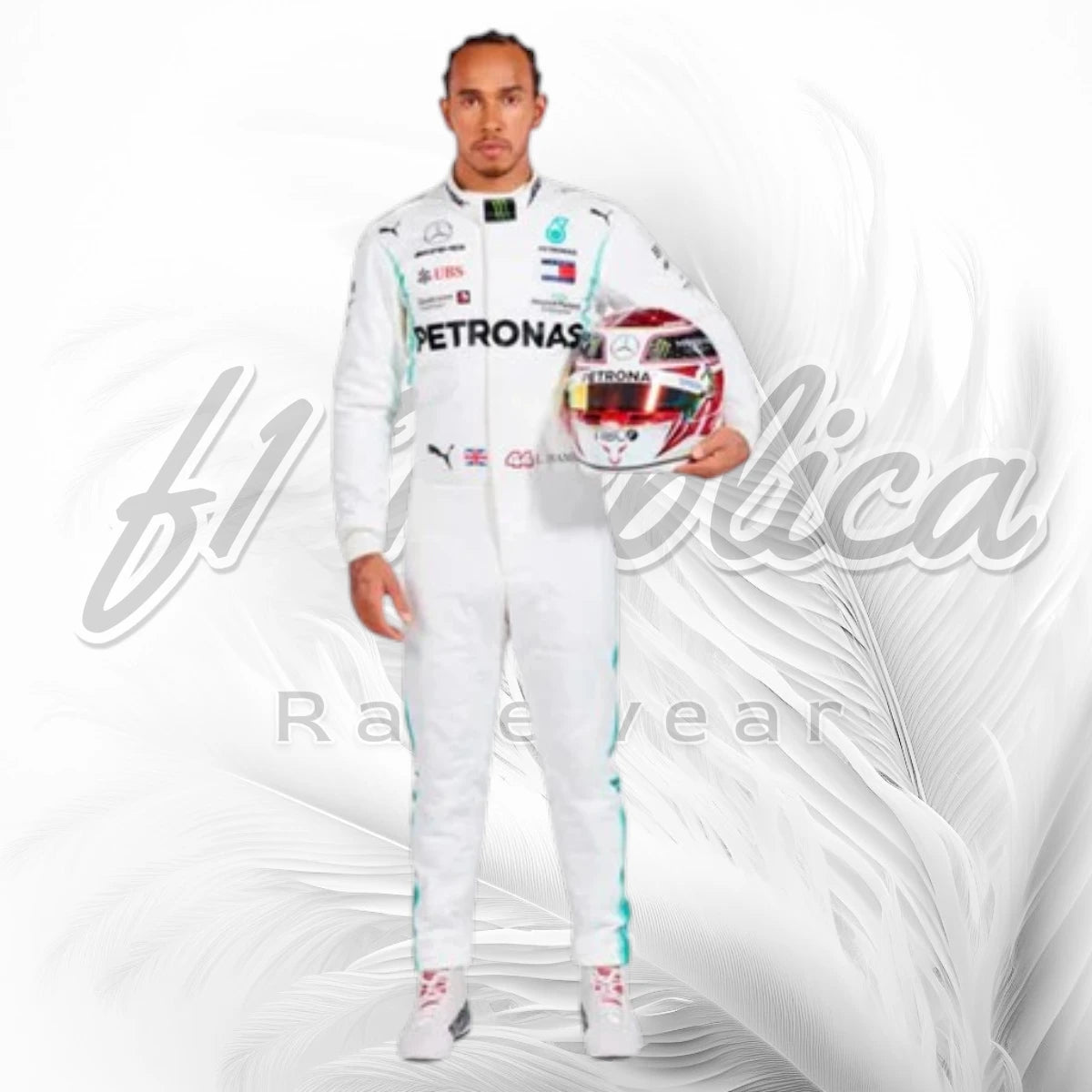 Lewis Hamilton Mercedes AMG Petronas F1 Racing Suit 2019