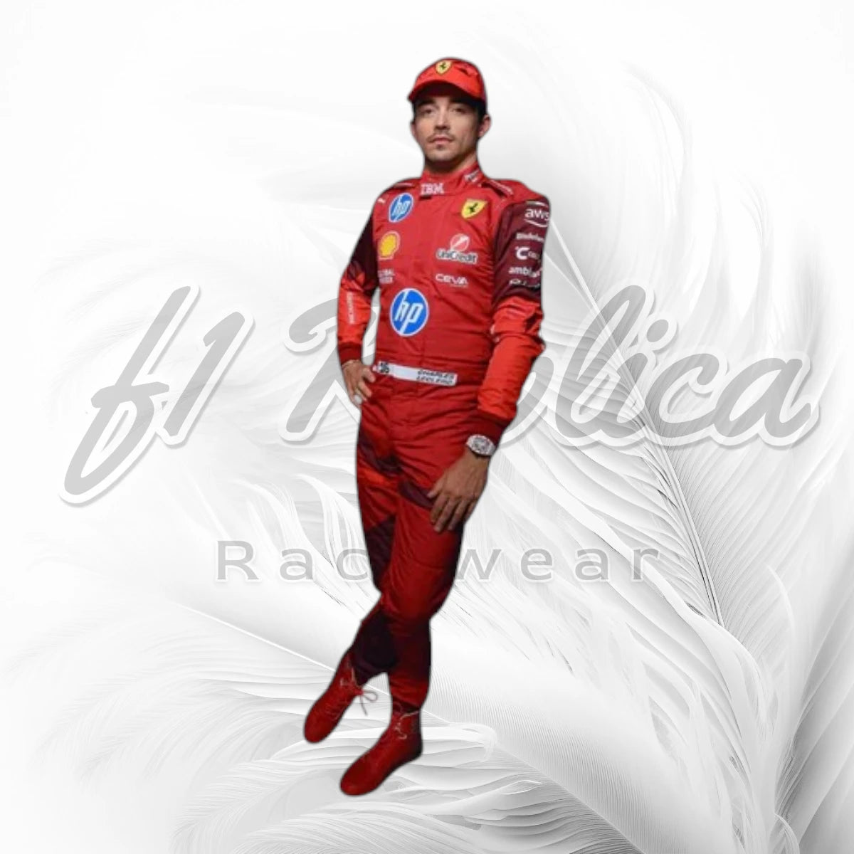 Charles Leclerc Ferrari F1 Racing Suit 2025 Las Vegas GP