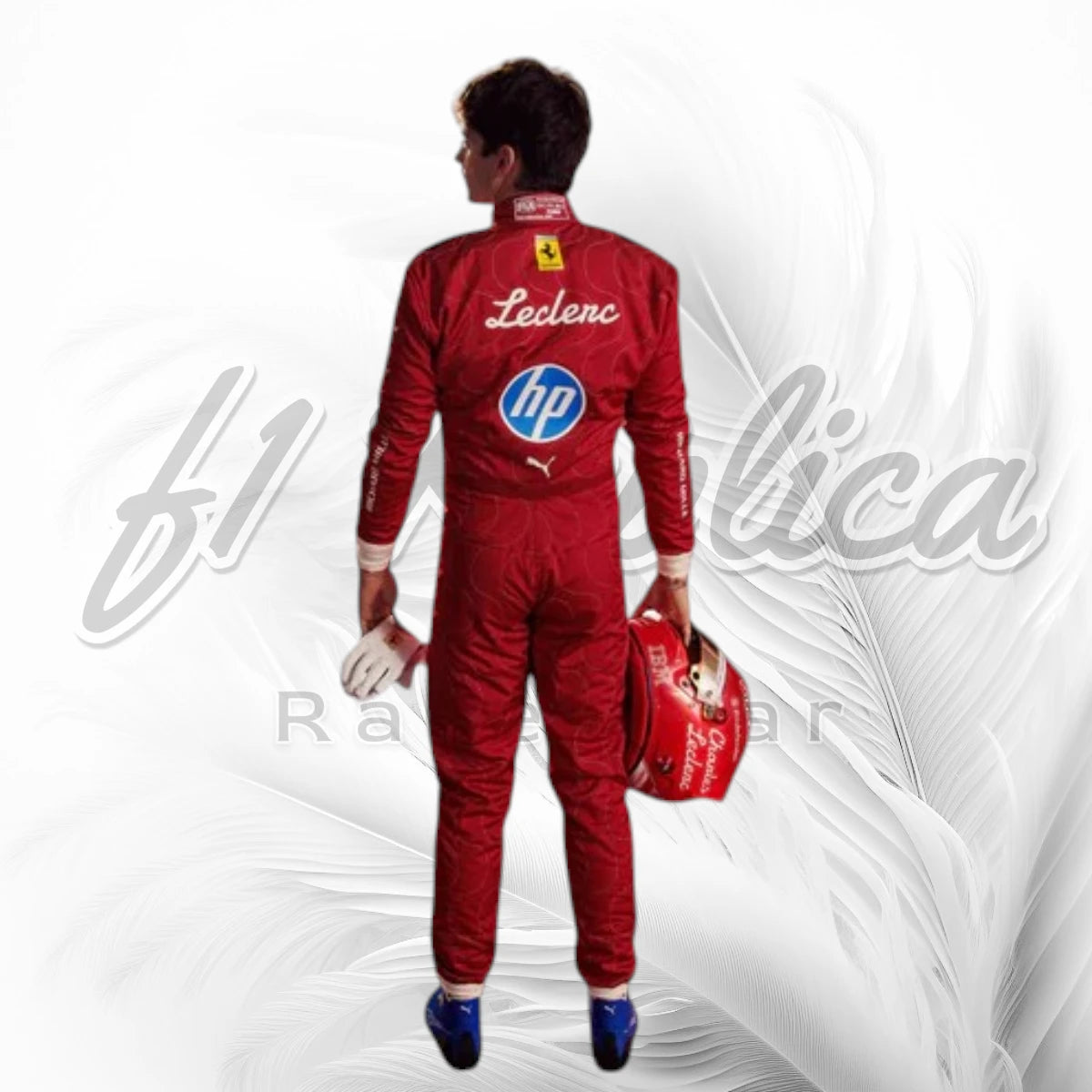Charles Leclerc Ferrari F1 Racing Suit Replica 2025 Monza GP