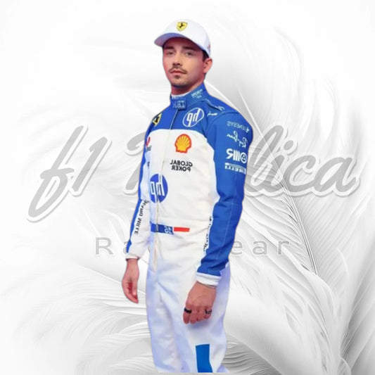 Charles Leclerc Ferrari Miami GP Edition F1 Racing Suit Replica 2025