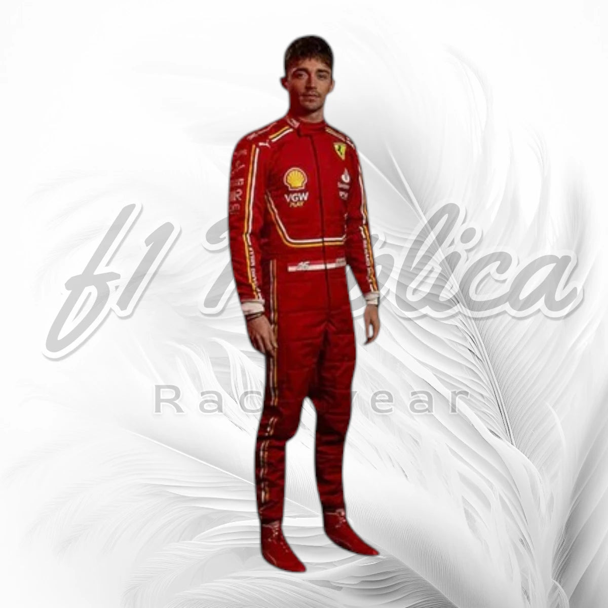 Charles Leclerc Ferrari Heritage Edition F1 Racing Suit 2024