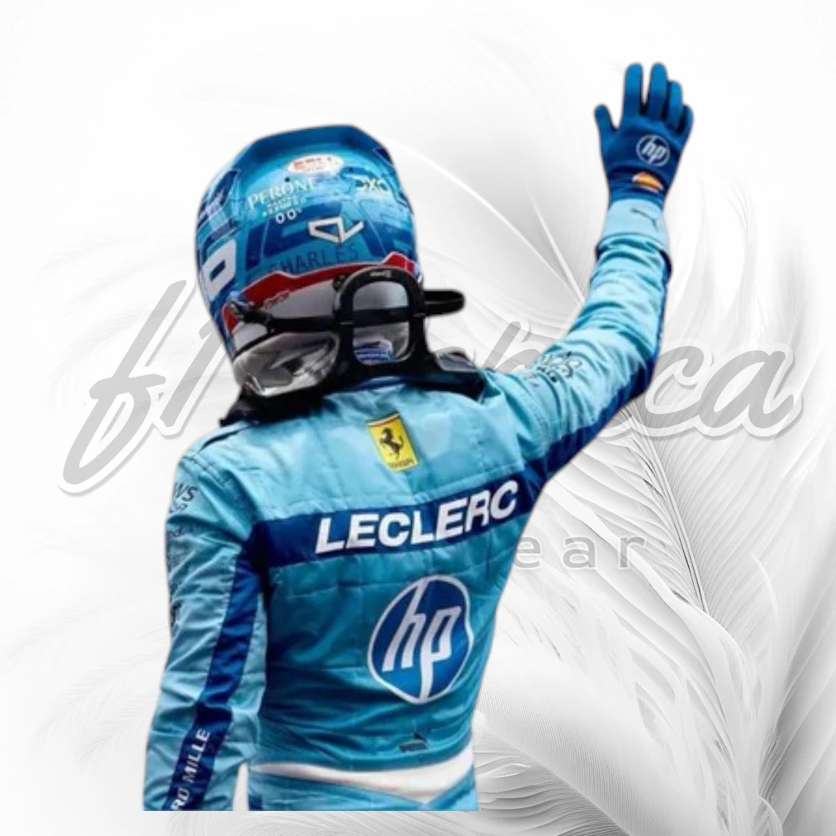 Charles Leclerc Ferrari Miami Grand Prix Blue F1 Racing Suit 2024