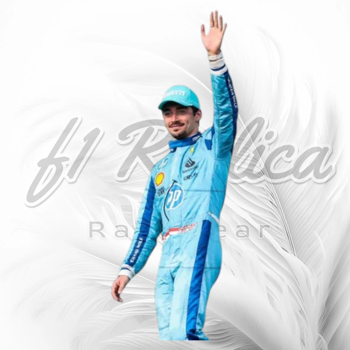 Charles Leclerc Ferrari Miami Grand Prix Blue F1 Racing Suit 2024