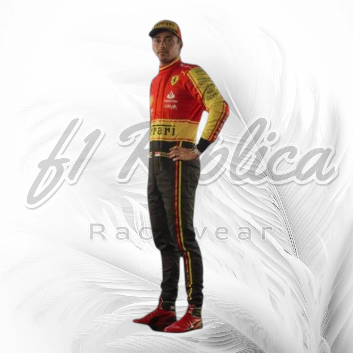 Charles Leclerc Ferrari Heritage Edition F1 Racing Suit 2023