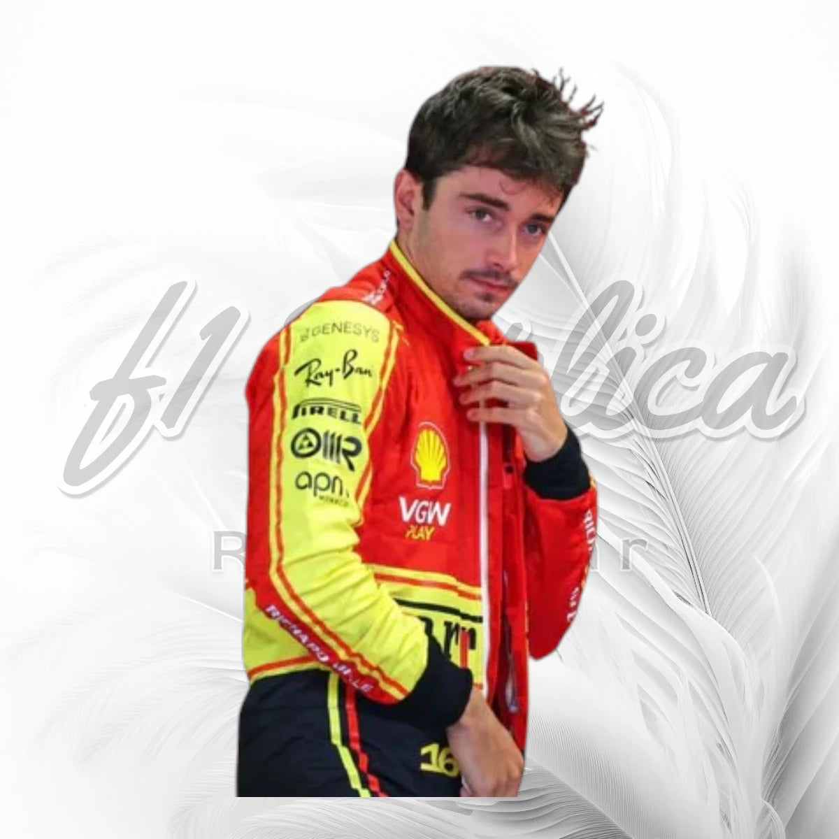 Charles Leclerc Ferrari Heritage Edition F1 Racing Suit 2023
