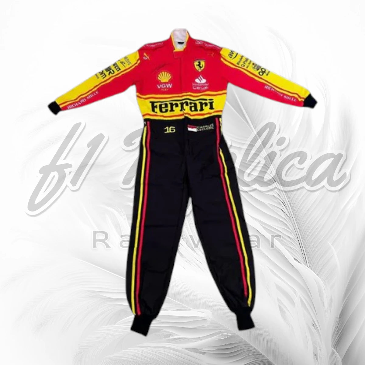 Charles Leclerc Ferrari Heritage Edition F1 Racing Suit 2023