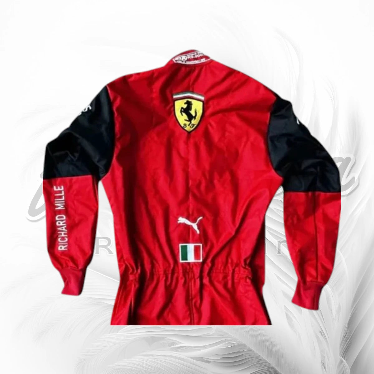 Charles Leclerc Ferrari Black & Red F1 Racing Suit 2022