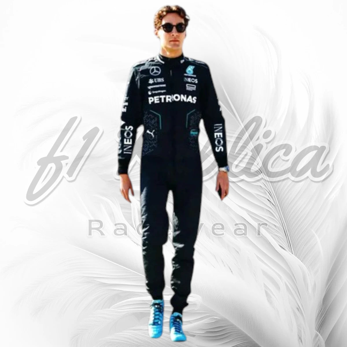 George Russell Mercedes-AMG Petronas Black F1 Racing 2024