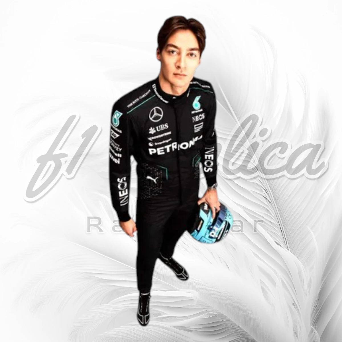 George Russell Mercedes-AMG Petronas Black F1 Racing 2024