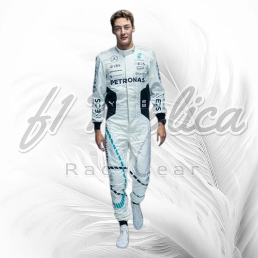 George Russell Mercedes-AMG Petronas F1 Racing Suit Qatar GP 2024
