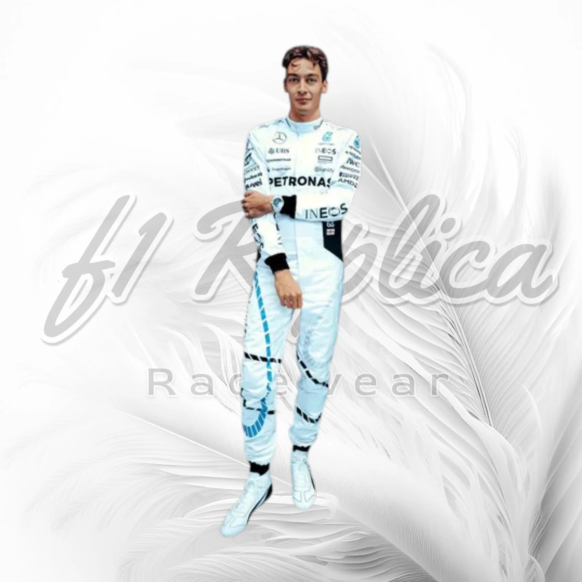 George Russell Mercedes-AMG Petronas F1 Racing Suit Qatar GP 2024