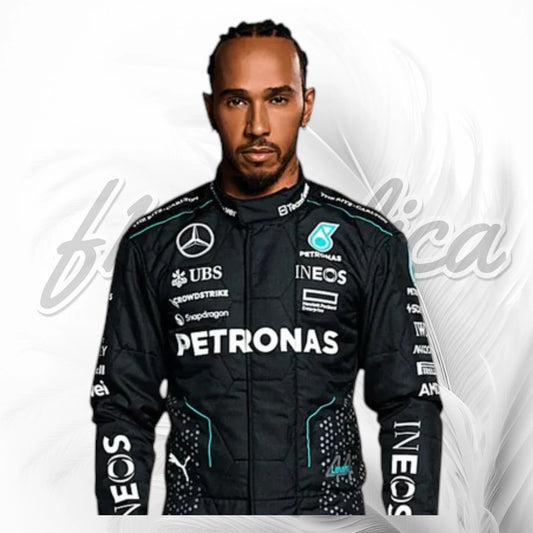 Lewis Hamilton Mercedes AMG Petronas Racing Suit 2024