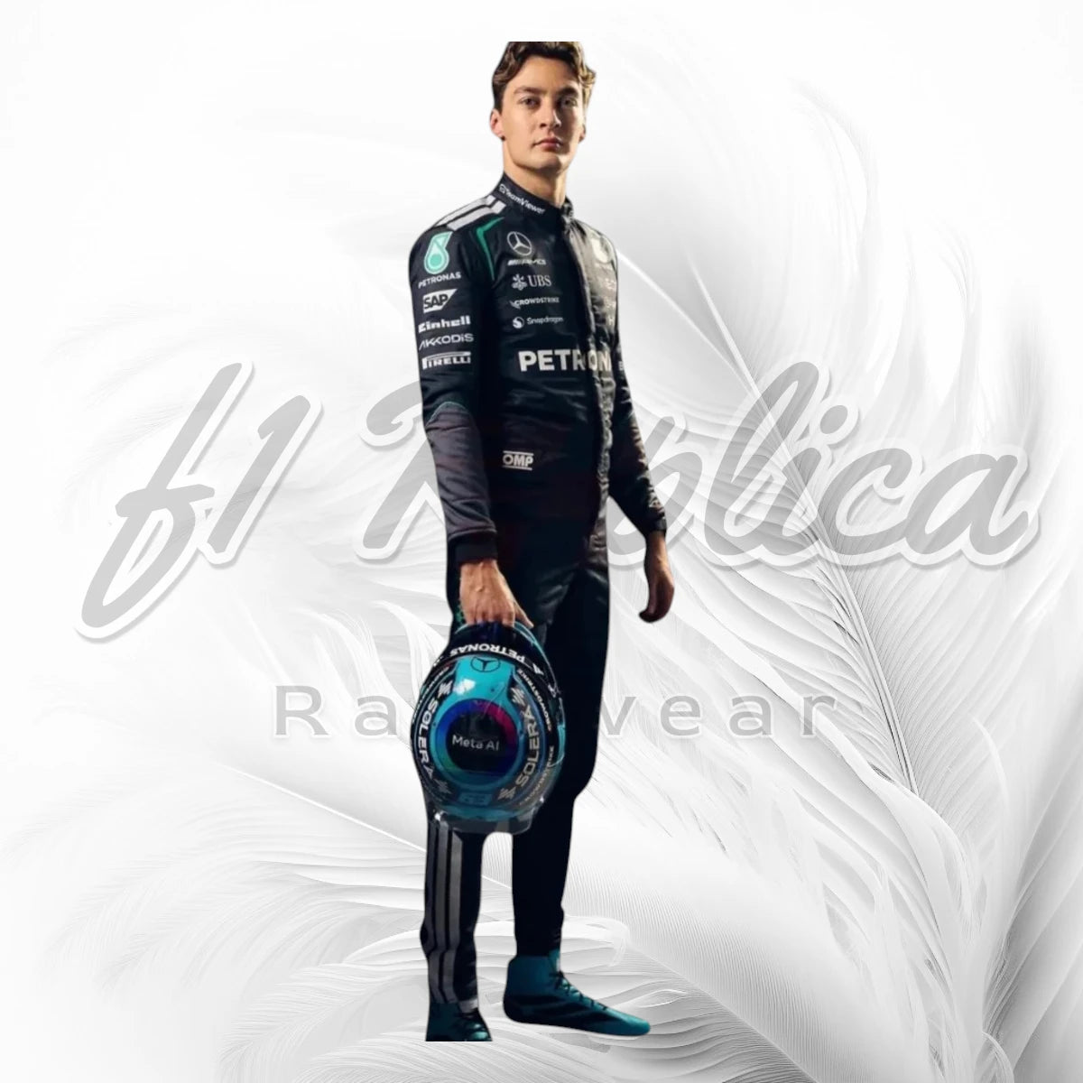 George Russell Mercedes-AMG Petronas F1 Racing Suit Replica 2026
