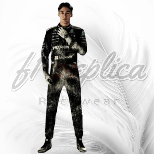 New 2026 George Russell Mercedes Unique Wolf F1 Race Suit