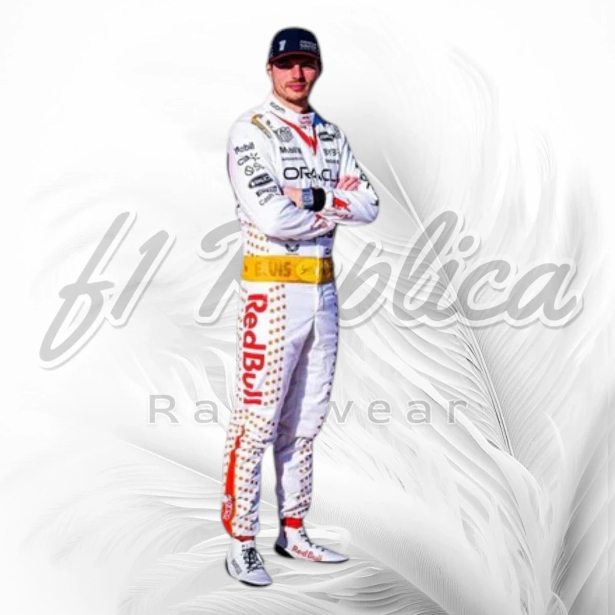 Max Verstappen 2023 Las Vegas Grand Prix White F1 Racing Suit