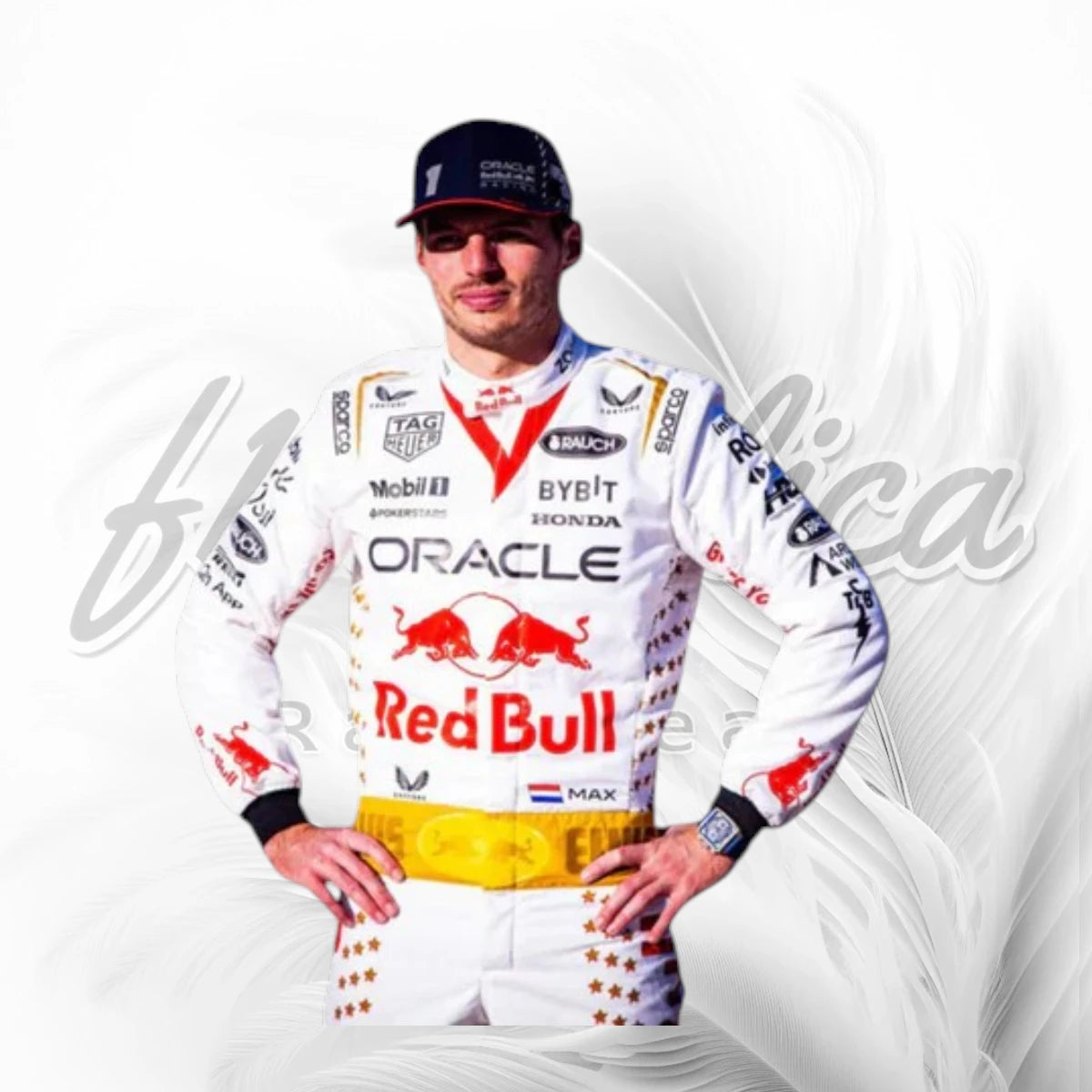 Max Verstappen 2023 Las Vegas Grand Prix White F1 Racing Suit