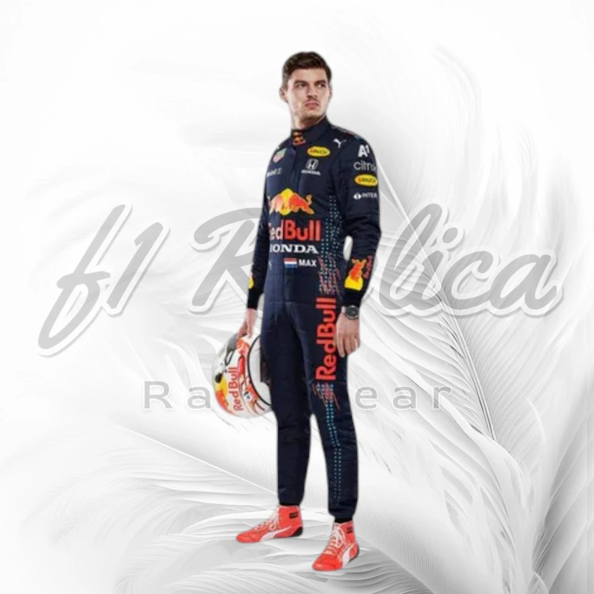 Max Verstappen 2021 Red Bull Racing Honda F1 Racing Suit