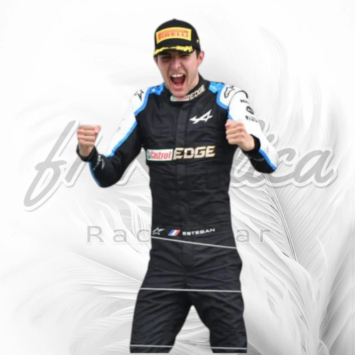 Esteban Ocon 2021 Castrol F1 Racing Suit Team Alpine