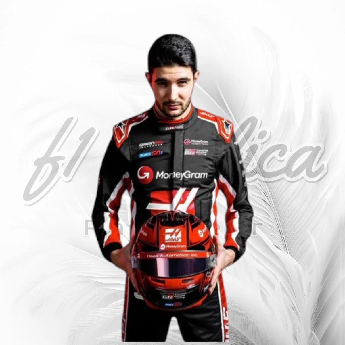 Esteban Ocon 2025 MoneyGram Haas F1 Racing Suit