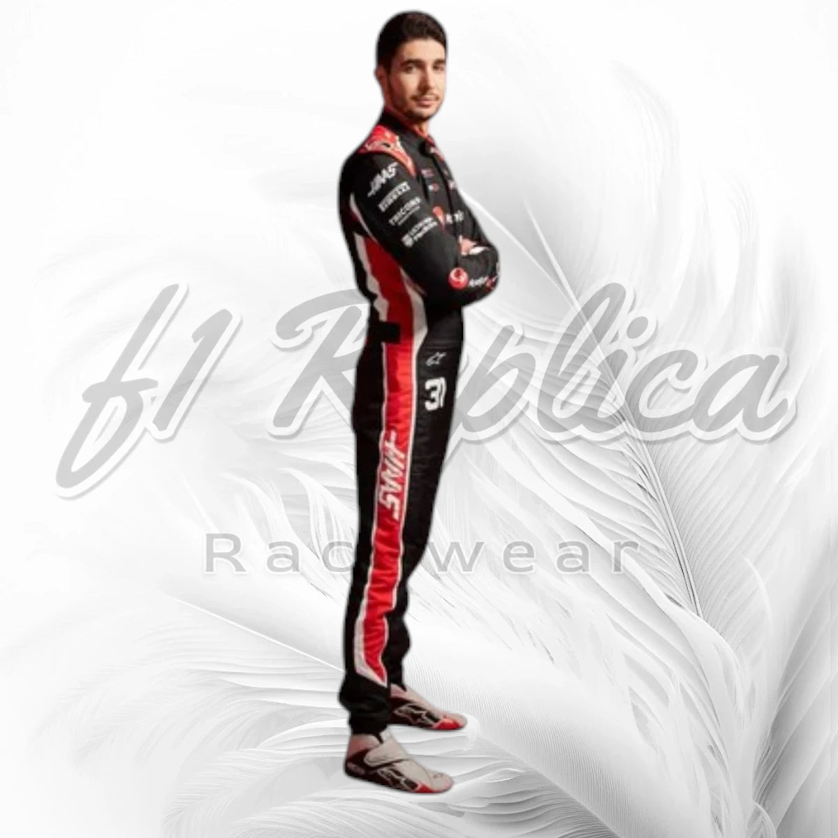 Esteban Ocon 2025 MoneyGram Haas F1 Racing Suit