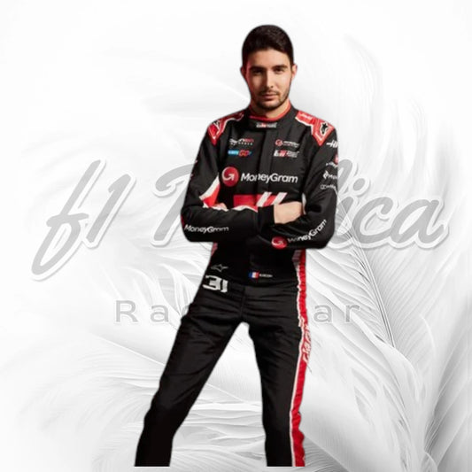 Esteban Ocon 2025 MoneyGram Haas F1 Racing Suit