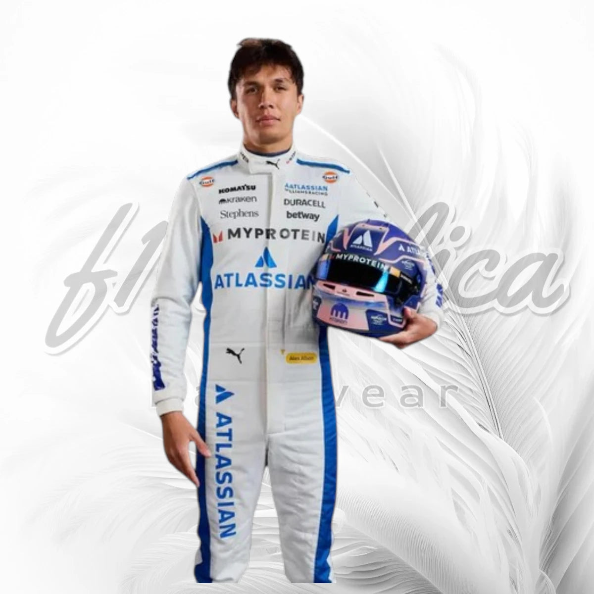Alex Albon 2025 Williams Racing F1 Racing Suit Replica