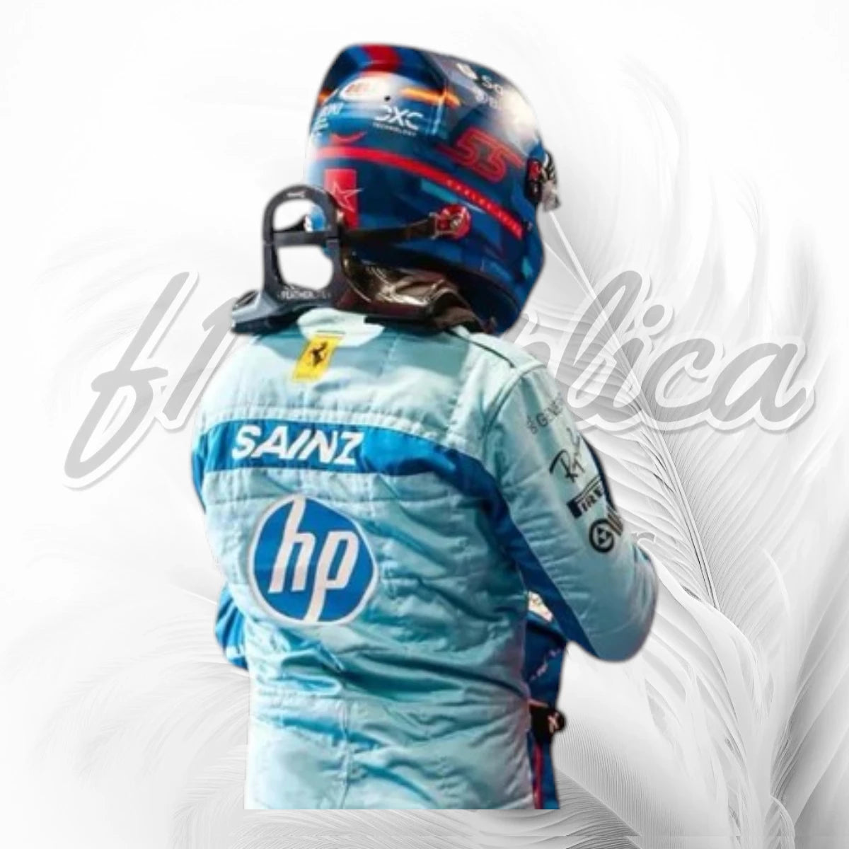 Carlos Sainz 2024 Miami GP Ferrari F1 Racing Suit Replica