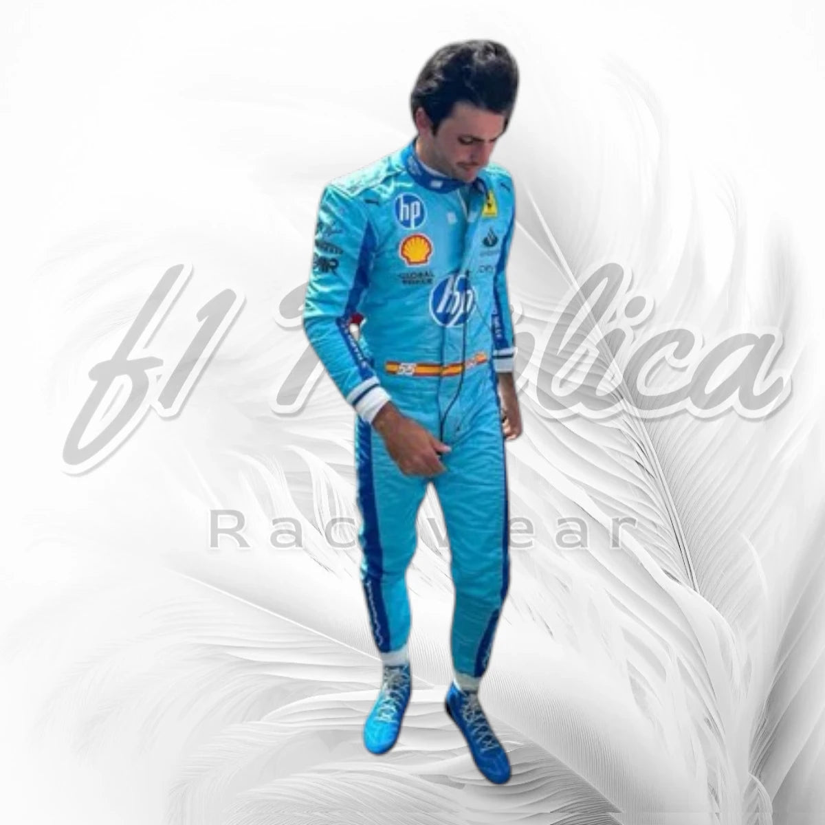 Carlos Sainz 2024 Miami GP Ferrari F1 Racing Suit Replica