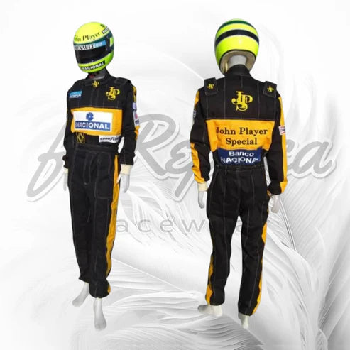 Ayrton Senna Lotus Renault JPS Replica Racing Suit | F1 Racewear