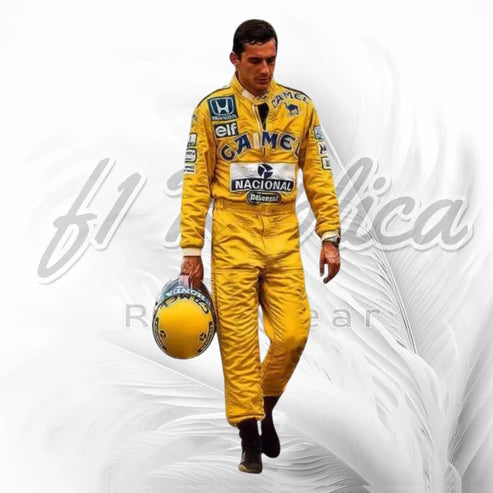 Ayrton Senna Lotus Honda Camel Replica Racing Suit | F1 Racewear