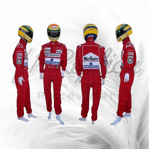 Ayrton Senna McLaren Honda Marlboro Replica Racing Suit | F1 Racewear