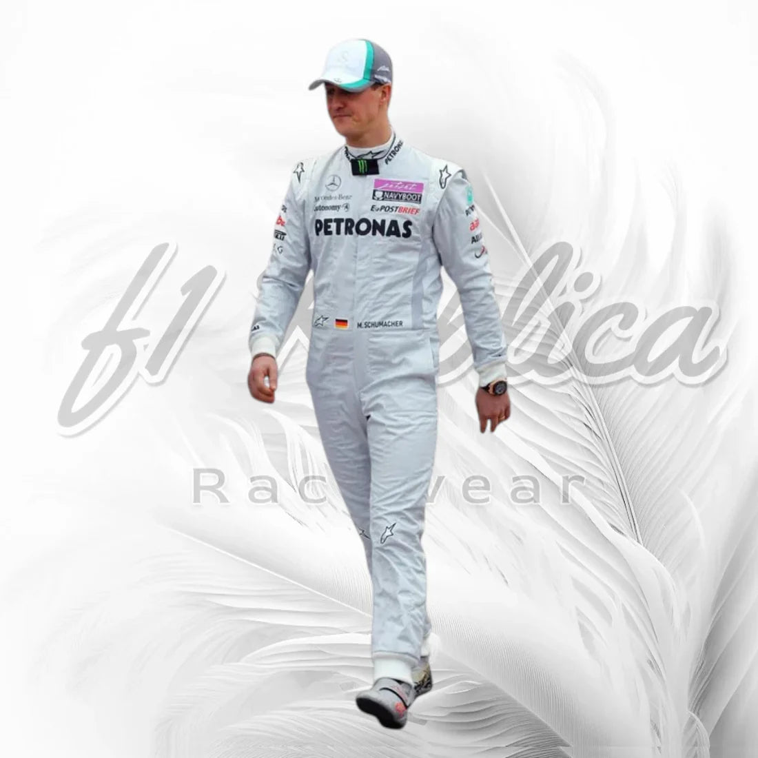 2011 Michael Schumacher Mercedes GP Petronas F1 Racing Suit Replica