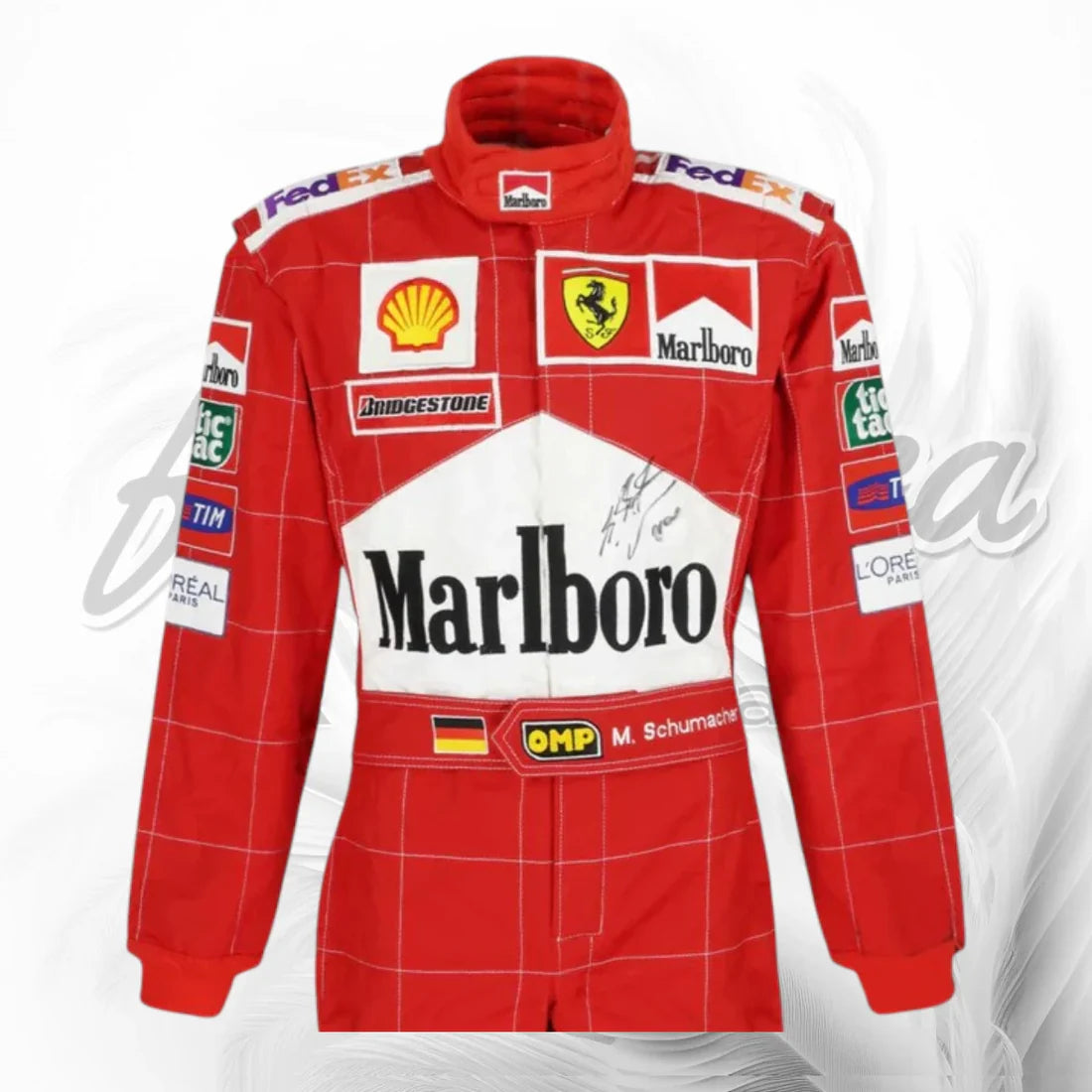 2002 Michael Schumacher Ferrari F2002 F1 Racing Suit Replica