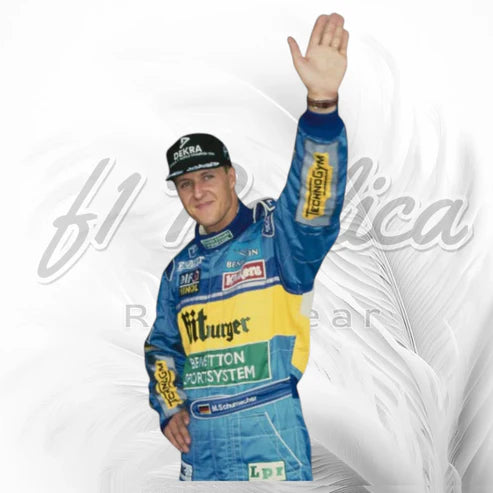 1995 Michael Schumacher Benetton Renault F1 Racing Suit Replica