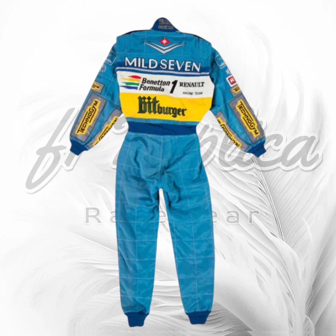 1995 Michael Schumacher Benetton Renault F1 Racing Suit Replica
