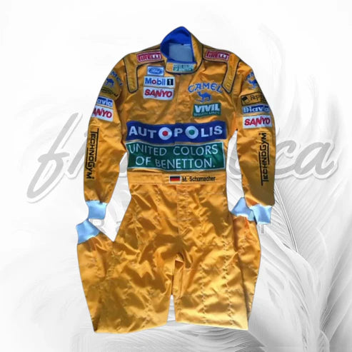 1992 Michael Schumacher Benetton Camel F1 Racing Suit Replica