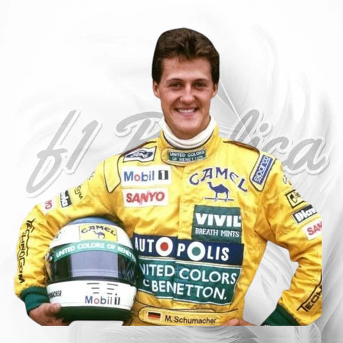 1992 Michael Schumacher Benetton Camel F1 Racing Suit Replica
