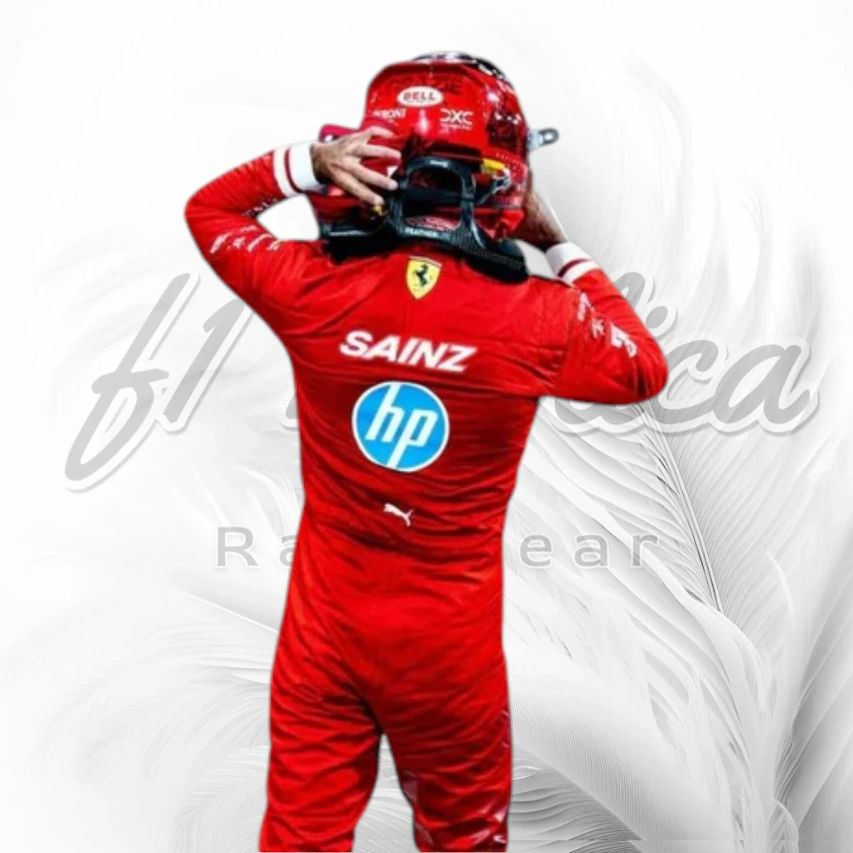 Carlos Sainz 2024 Monaco Grand Prix Ferrari F1 Racing Suit Replica