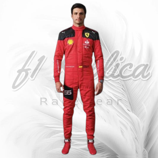 Carlos Sainz 2023 Ferrari F1 Racing Suit Replica | Scuderia Ferrari Formula 1 Race Suit