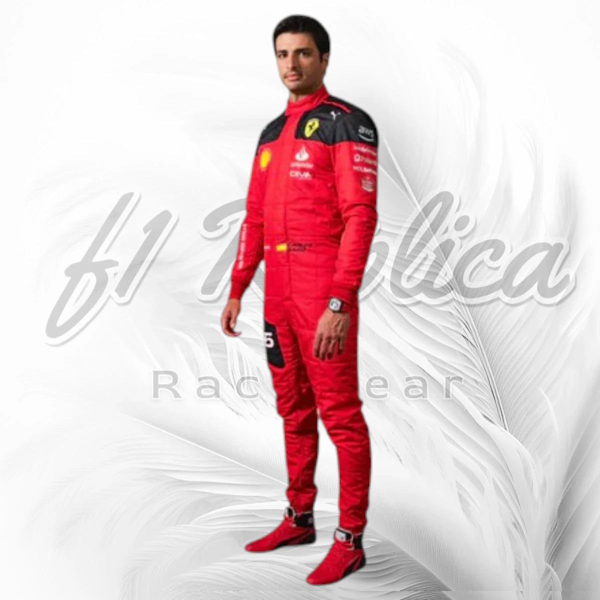Carlos Sainz 2023 Ferrari F1 Racing Suit Replica | Scuderia Ferrari Formula 1 Race Suit
