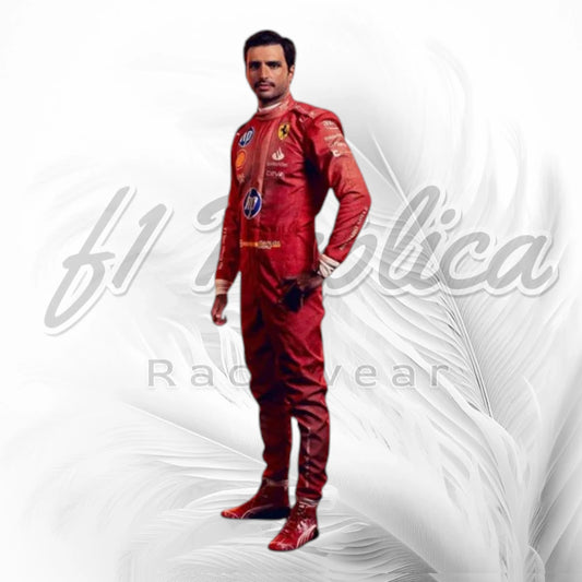 Carlos Sainz 2024 Las Vegas Grand Prix Ferrari F1 Racing Suit Replica