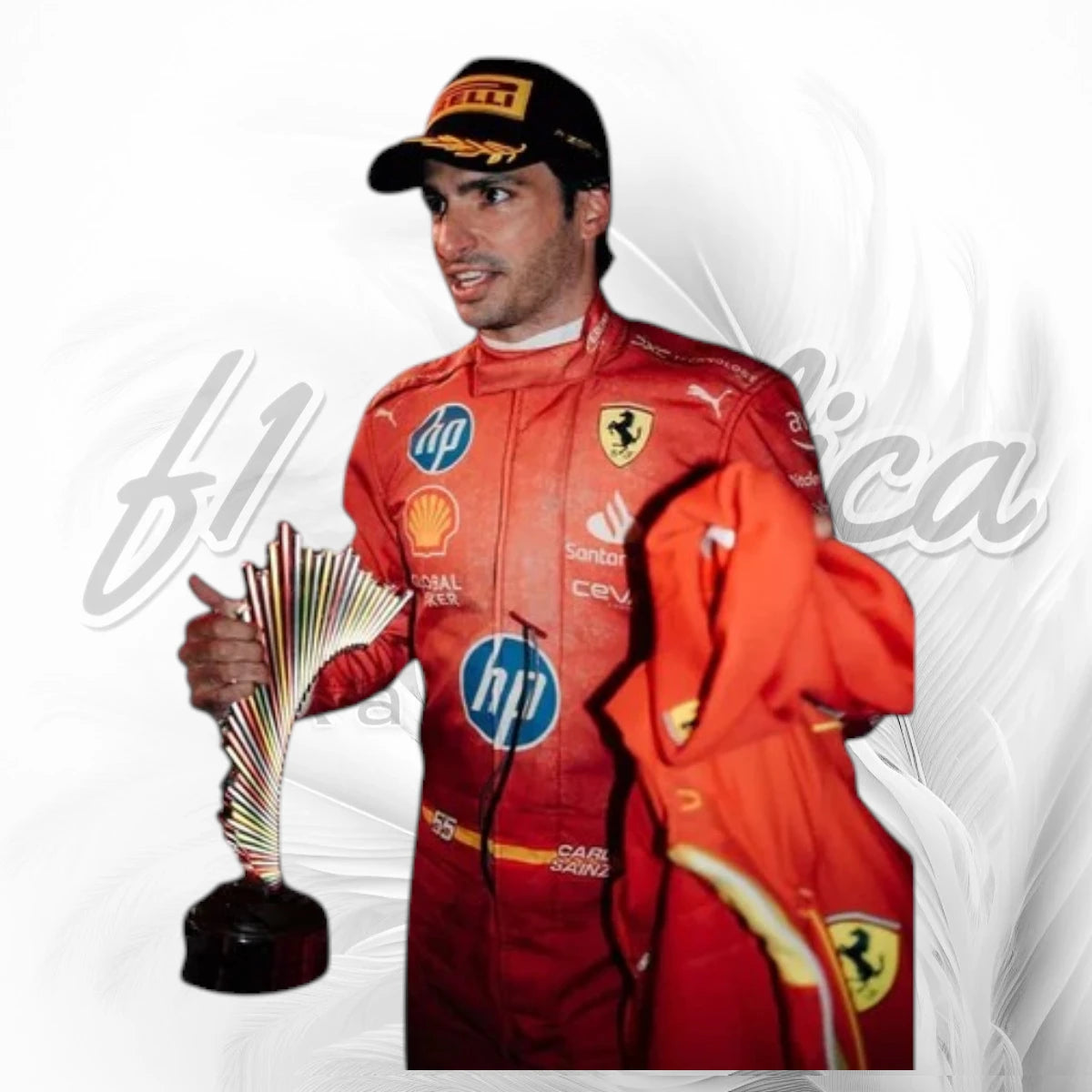 Carlos Sainz 2024 Las Vegas Grand Prix Ferrari F1 Racing Suit Replica