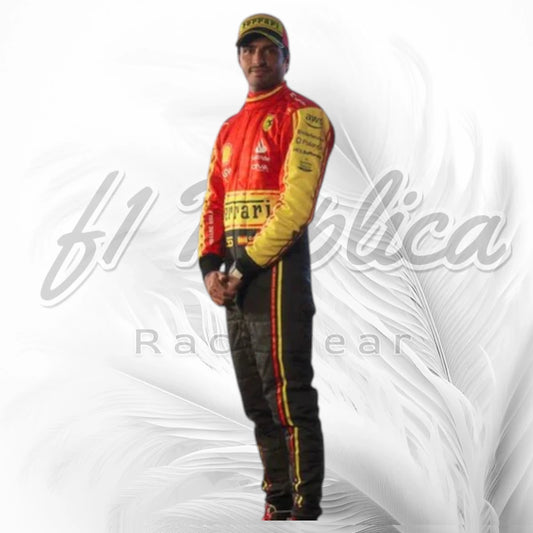 Carlos Sainz 2023 Monza Special Edition Ferrari F1 Racing Suit Replica